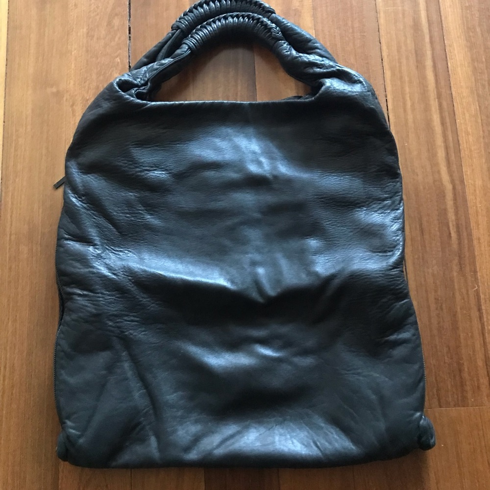 Authentic Helmut Lang signature glove leather bag